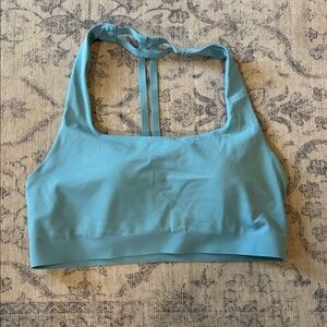 lululemon athletica Light Blue Strappy Back Sports Bra